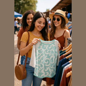 Dolan Women's Lace Overlay Top - Mint Green And Lace Size Large‎